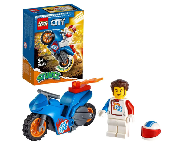 LEGO® City 60298 Kaskadérská motorka s raketovým pohonem