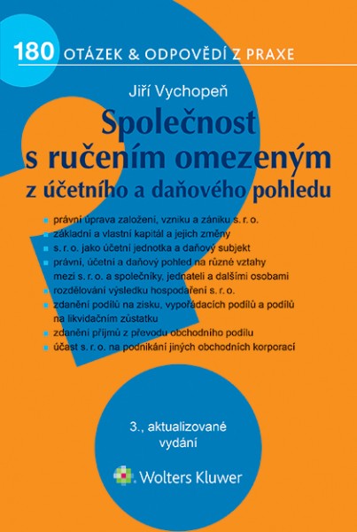 Společnost s ručením omezeným z účetního a daňového pohledu - Jiří Vychopeň