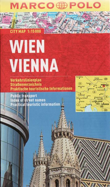 Vídeň - pl. MP 1:15 000 - kapesní mapa