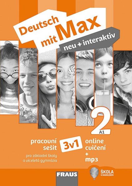 Deutsch mit Max neu + interaktiv 2 - hybridní pracovní sešit 3v1 (černobílý) - 21 x 29