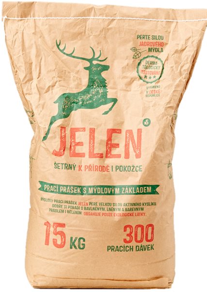 Jelen - mýdlový prací prášek 15 kg