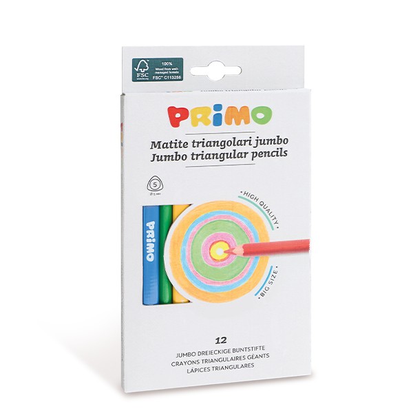 Pastelky trojboké PRIMO JUMBO