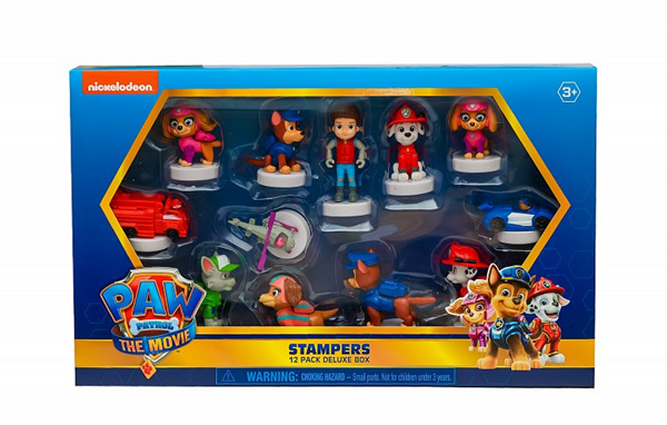 Paw Patrol The Movie: 12 figurek s razítkem - Deluxe Box