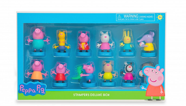 Peppa Pig: 12 figurek s razítkem - Deluxe Box