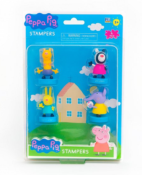 Peppa Pig: 4 figurky s razítkem - blister