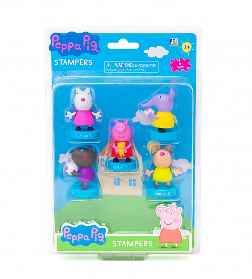 Peppa Pig: 5 figurek s razítkem - blister