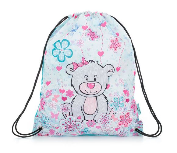 Sáček na cvičky Bagmaster - LUMI 21 C GRAY/BLUE/PINK