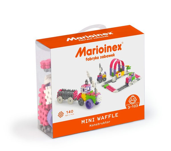 Marioinex MINI WAFLE – 140 ks Konstruktér (dívky)