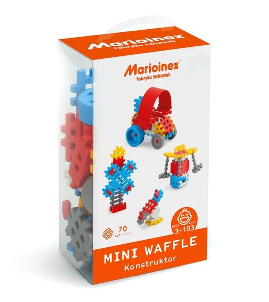 Marioinex MINI WAFLE – 70 ks Konstruktér (chlapci)