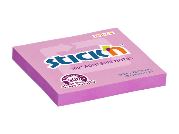 Samolepicí bloček Stick'n 360° 76 × 76 mm