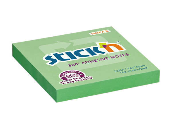 Samolepicí bloček Stick'n 360° 76 × 76 mm