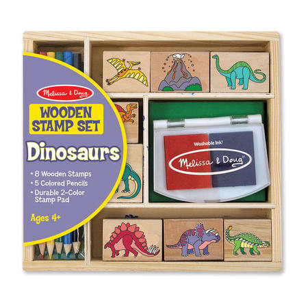 Dřevěná razítka Melissa & Doug - Dinosaurus