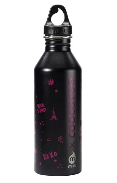 Nerezová lahev na pití Coocazoo 750 ml - černo-vínová