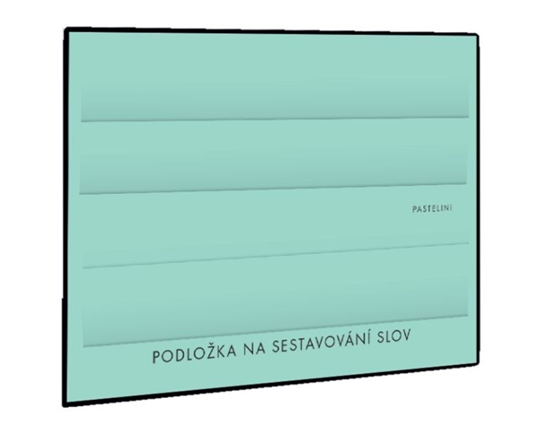 Podložka na sestavování slov PASTELINI - zelená