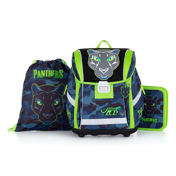 Školní set OXY PREMIUM Light - Panter 2022 (aktovka + penál + sáček)