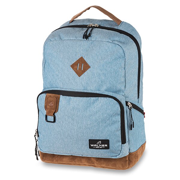 Studentský batoh WALKER Pure Eco - Washed Blue