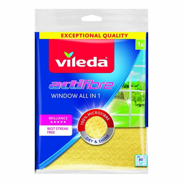 Vileda Actifibre mikrohadřík na okna - žlutý