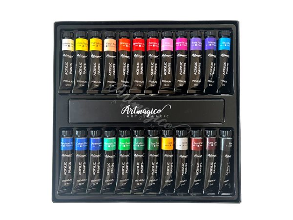 Akrylové barvy Artmagico - 12 ml x 24 ks