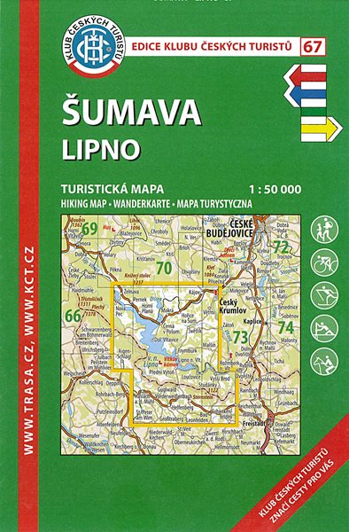 Šumava - LIPNO -mapa KČT č. 67 1:50 000