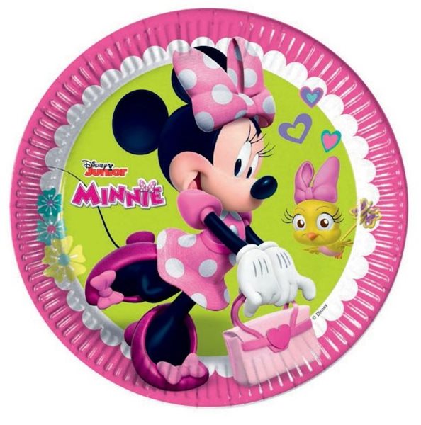 Talíř papírový 23 cm Minnie 8ks