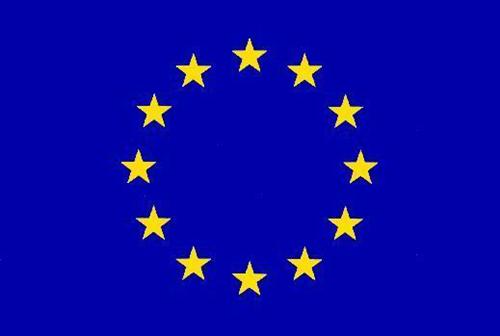Vlajka EU - karabiny na zavěšení 60×90 - 60x90 cm