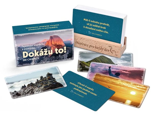 Dokážu to! - karty/Tajemství úspěchu a pokroku s dřevěným stojánkem - Chinmoy Sri