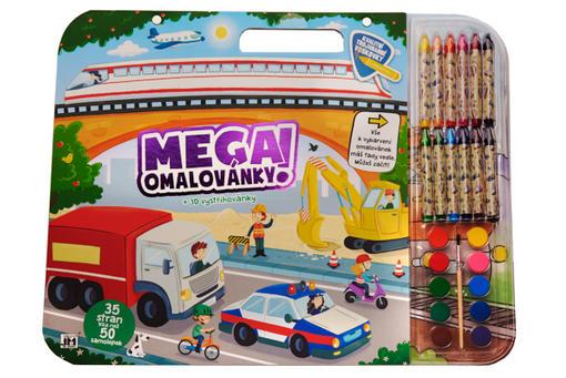 Doprava - Mega omalovánkový set - neuveden