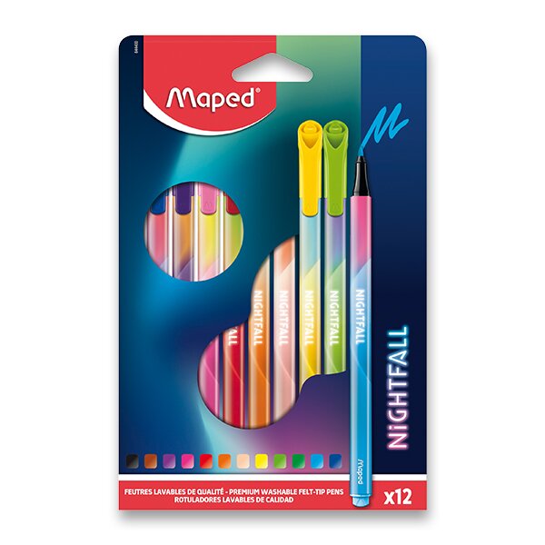 Fixy MAPED Color´Peps Deco Nightfall - 12 barev