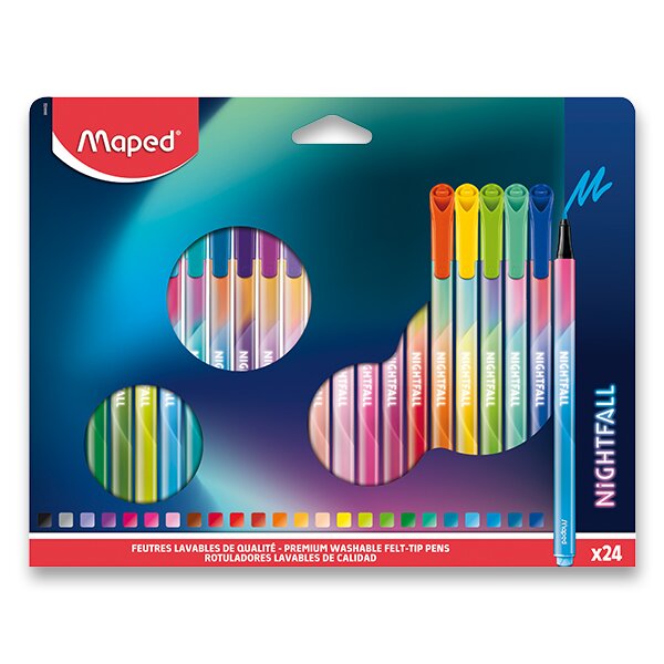 Fixy MAPED Color´Peps Deco Nightfall - 24 barev