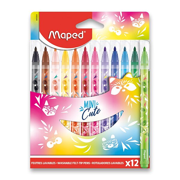 Fixy MAPED Color´Peps Jungle Mini Cute - 12 barev