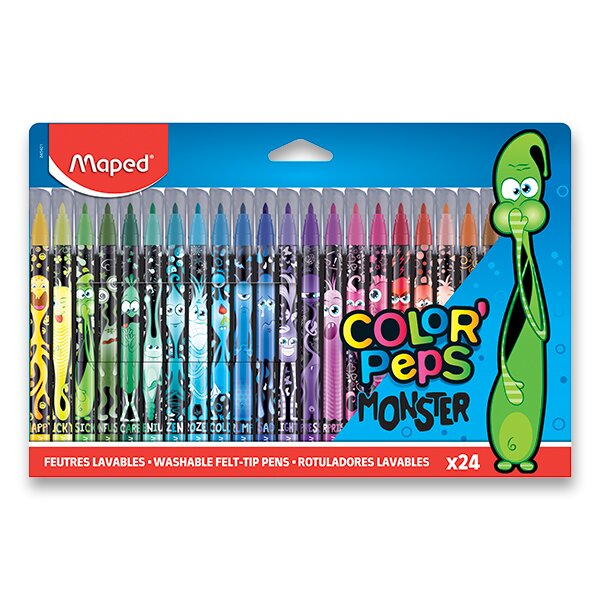 Fixy dětské Maped Color'Peps Monster - 24 barev