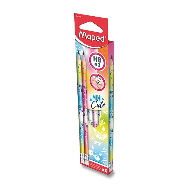 Grafitová tužka s pryží MAPED Black´Peps Mini Cute