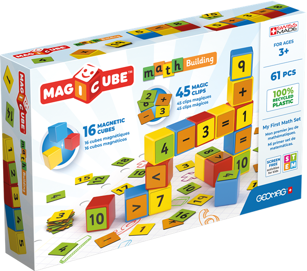 Magicube Math Building Recycled Clips 61 ks