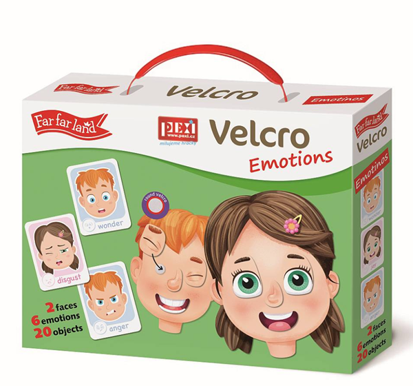 PEXI Velcro skládačky - Emoce (Emotions)