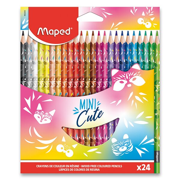 Pastelky MAPED Color´Peps Mini Cute - 24 barev
