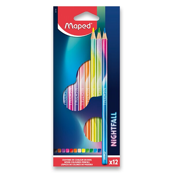 Pastelky MAPED Color´Peps Nightfall - 12 barev