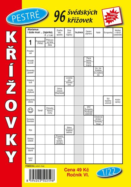 Pestré křížovky 1/2022 - neuveden