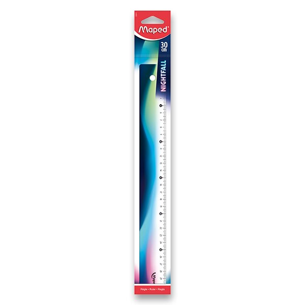 Plastové pravítko MAPED Nightfall Teens 30 cm