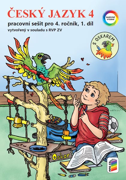 Český jazyk 4 - barevný pracovní sešit 1. díl s Oskarem - A4
