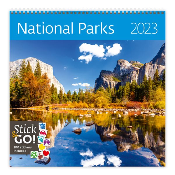 Kalendář nástěnný 2023 Label your days - National Parks - 30x30 cm