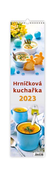 Kalendář nástěnný 2023 vázanka - Hrníčková kuchařka - 12x48 cm