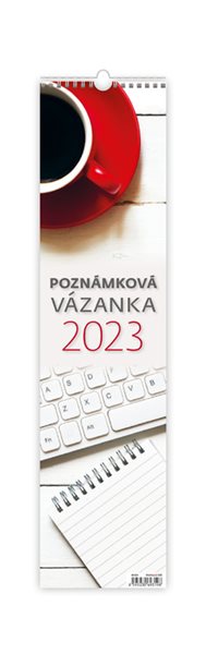 Kalendář nástěnný 2023 vázanka - Poznámkový - 12x48 cm