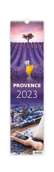 Kalendář nástěnný 2023 vázanka - Provence - 12x48 cm
