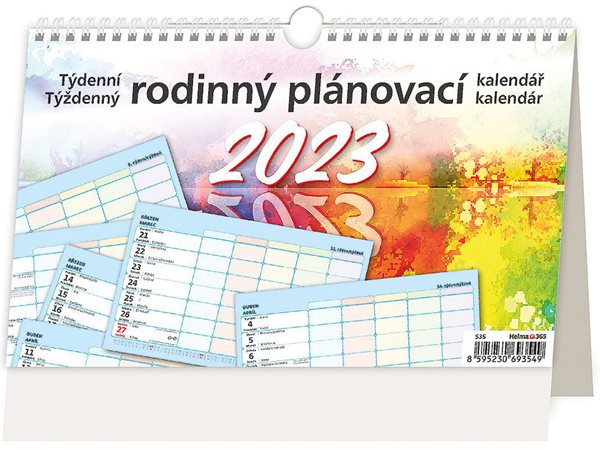 Kalendář stolní 2023 - Týdenní rodinný plánovací kalendář - 22