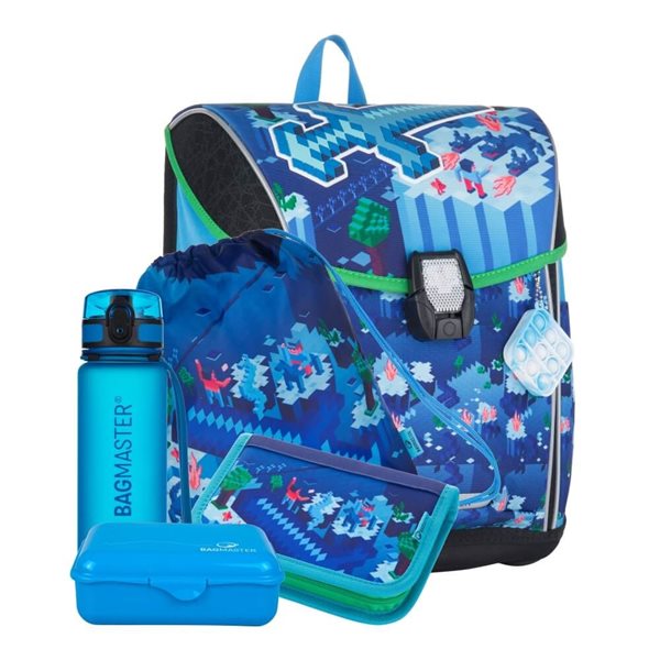Školní aktovka Bagmaster - SET PRIM 22 D