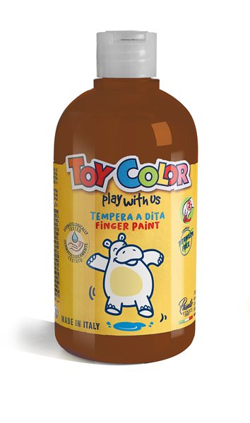 Prstová barva Toy Color - 500 ml - hnědá