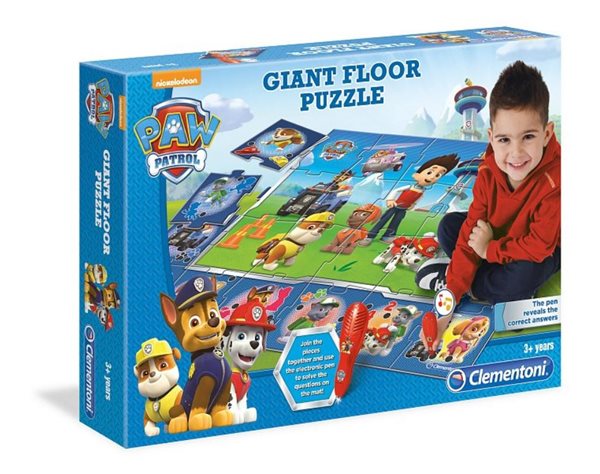 Clementoni Paw Patrol - Velké podlahové puzzle s interaktivním perem