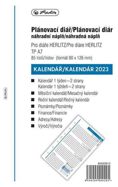 Herlitz Náplň do diáře 2023