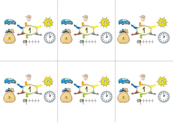 Myšlenkové mapy k Živé abecedě a Matýskově matematice 1. díl - A4