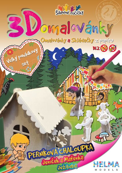 3D Omalovánky A4 Velký pohádkový set